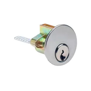 ILCO 5-Pin Rim Zinc Die Cast Cylinder - Schlage C Keyway, KD Configuration, AL Finish, Grade 1 Aluminum Security Lock, Door Hardware