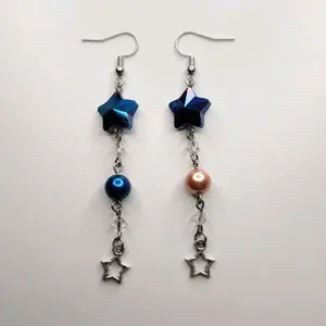 Blue Star Earrings