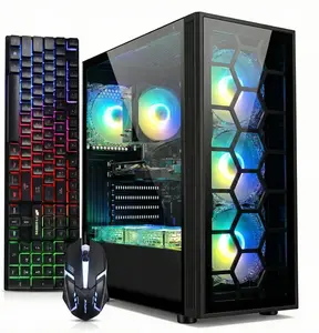 STGAubron Gaming PC Desktop Computer, Intel Core i7 up to 3.9 GHz, GeForce RTX 3050 6G, 16GB RAM, 512G SSD, WiFi 6, BT 5.0, RGB Fan x 6, Windows 11 Home