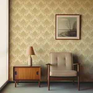 Rococo Reverie - Cream Damask Wallpaper