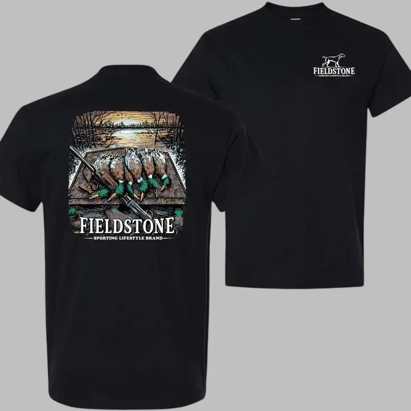 Fieldstone Deer Hunting ATV Graphic T-Shirt, Outdoor Sporting Lifestyle Tee, Southern Country Heritage Shirt for Men – Tops, Men's T-Shirts, Vintage Hunter Graphic Tee, Wildlife Outdoorsman Shirt, Rustic Country Boy Apparel, Fall Hunting Season Gift