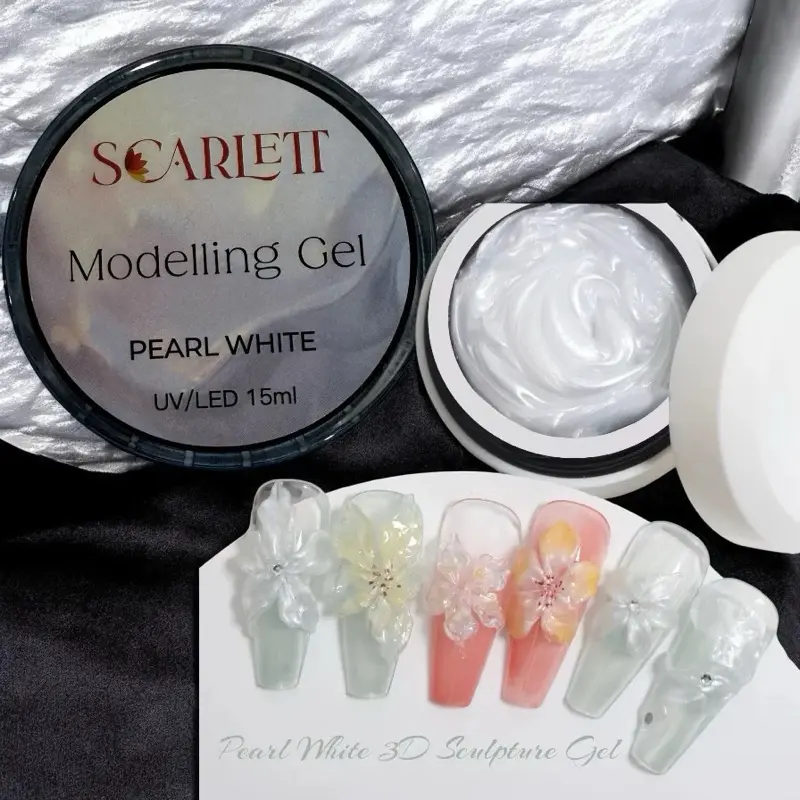 Molding 3D Sculpture Solid Gel non sticky nail art nail flowers nail design