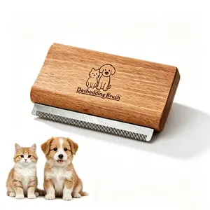 Dog Brush for Shedding & Grooming, Deshedding Tool for Short & Long Haired Dogs, Dog Comb