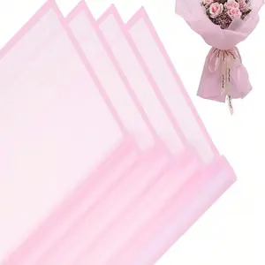 Pink Translucent Floral Paper