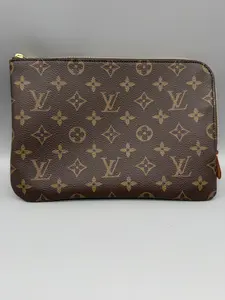 Pre-owned Louis Vuitton Coated Canvas Mini Bags Monogram Pochette Étui PM