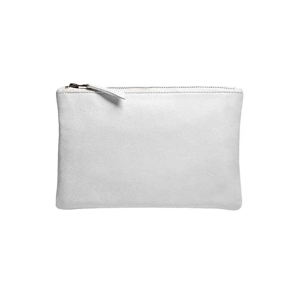 AMELIA LEATHER ZIP CLUTCH