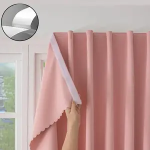 1pc Self-Adhesive Blackout Curtains, Blackout Window Cover, Easy Installation No Drilling Required, Casual Style, One-Piece Design, Window Shades & Blinds