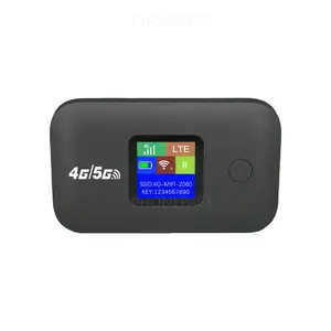 4G-5G Travel WiFi Hotspot 2026 with SIM Slot, 300Mbps Speed, LED Display, Stable Connection, 10-Device Support for Outdoor RV Use