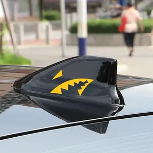Shark Mouth Personalized Decoration Antenna Roof Tail Car Decorative Sticker Pair Installation