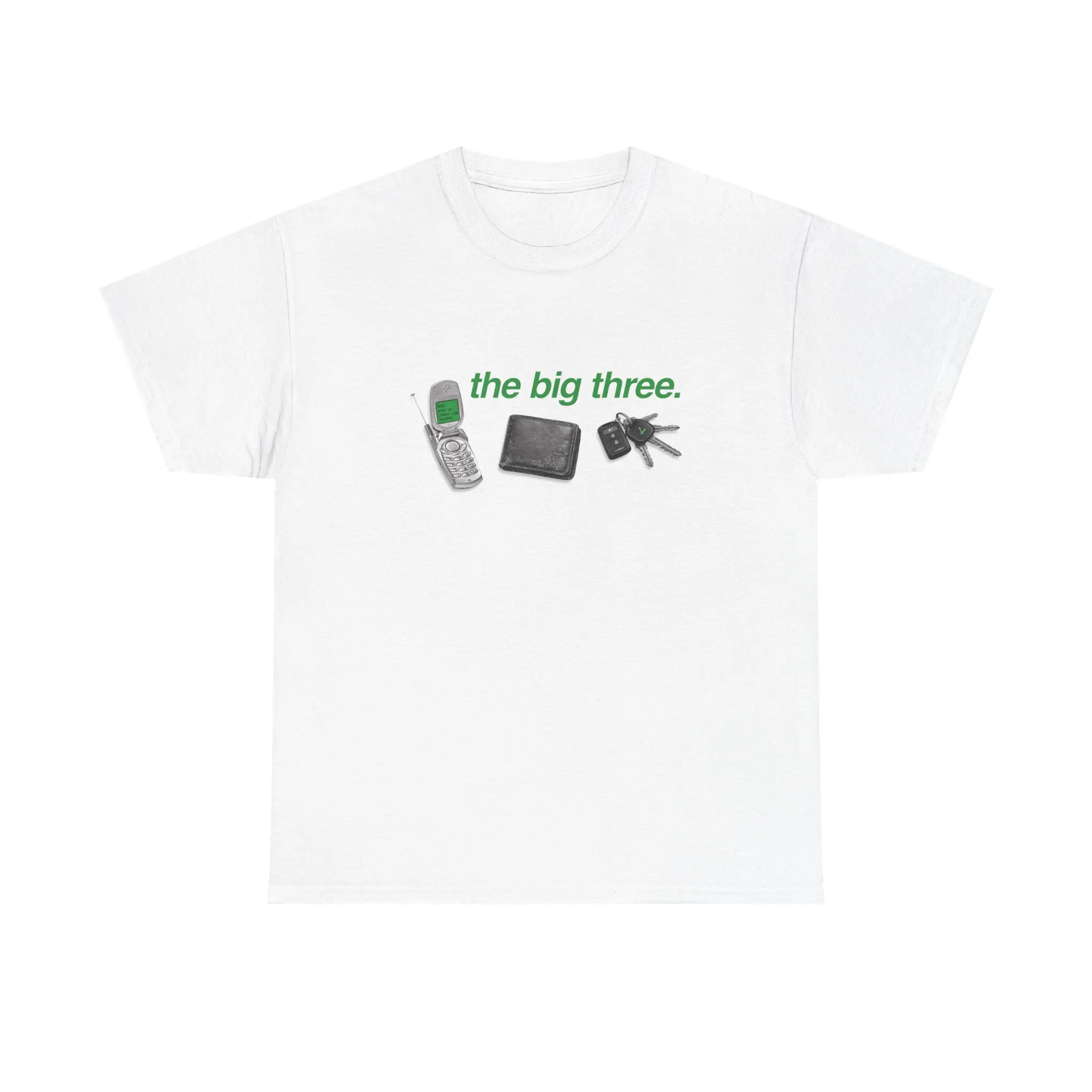 The Big Three Shirt - phone, wallet, keys