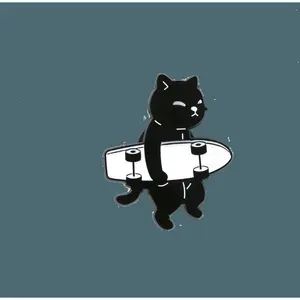 Skateboard Cat