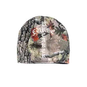 CURSE BREAKER CAMO BEANIE GENUINE EXPRESSION REGENERATION BEANIE 94% Polyester 6% Spandex 100% Acrylic Lining Stretch-to-Fit Spiritual Message