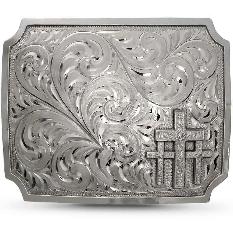 Three Crosses Belt Buckle