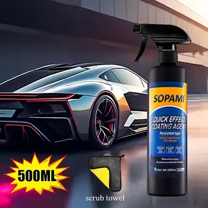 2026 Upgrated 500ML Advanced Formula 3-in-1 SOPAMI Car Coating Spray Protection Quick Car Wax Polish Glass Oil Film Remover Clear Coat Black Can Dypaint Ceramics Pray