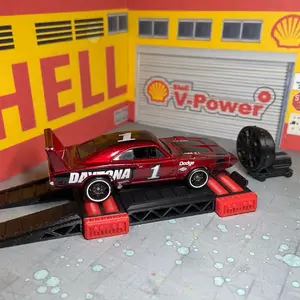 2 Pack 1:64 Scale Dyno With Ramp and Working Rollers and Additional Fan Accessory For Hot Wheels, Johnny Lightning, & Dioramas!