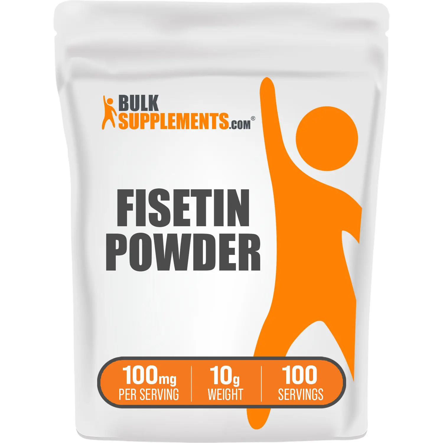 BulkSupplements - Fisetin Powder - Heart Health - Anti-Inflammatory - Antioxidant - 10g - 100mg per Serving