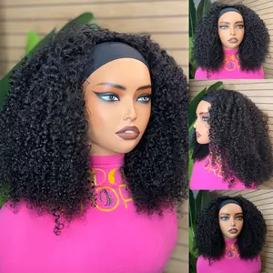 300 density Headband curly wig