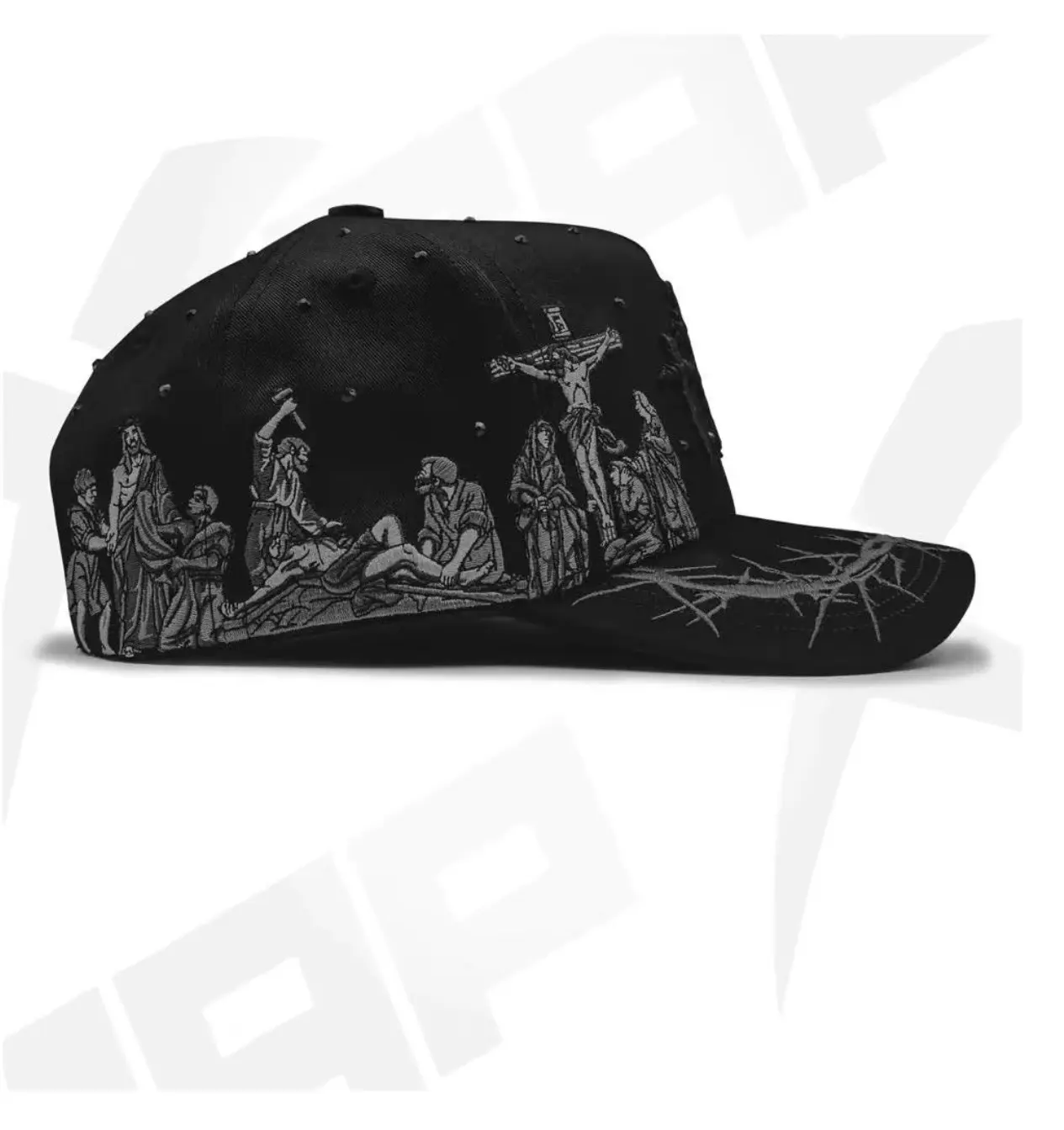Viacrusis Baseball cap with Embroidered design and Cross Motif