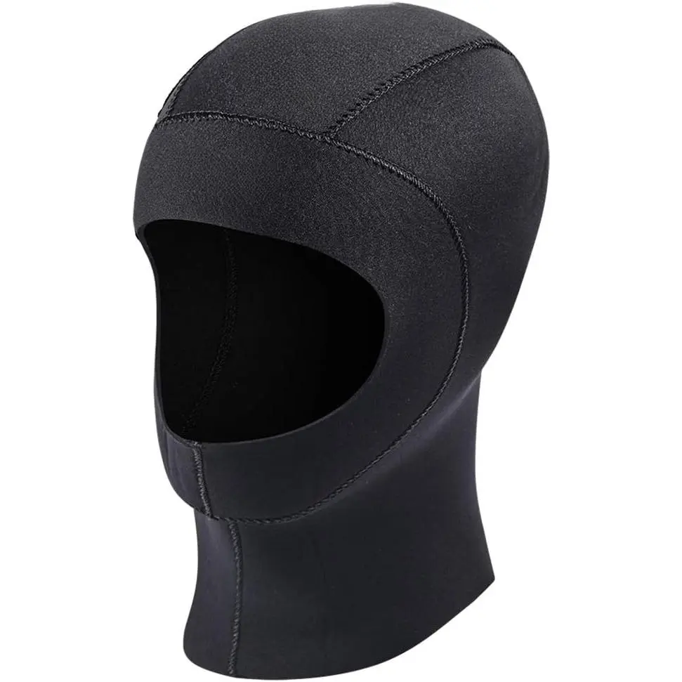 Neoprene Wetsuit Hood Scuba Diving Hood 3MM 5MM for Men Women Youth, Bib Dive Cap Surfing Thermal Hood for Kayaking Snorkeling Swimming Sailing Canoeing Water Sports