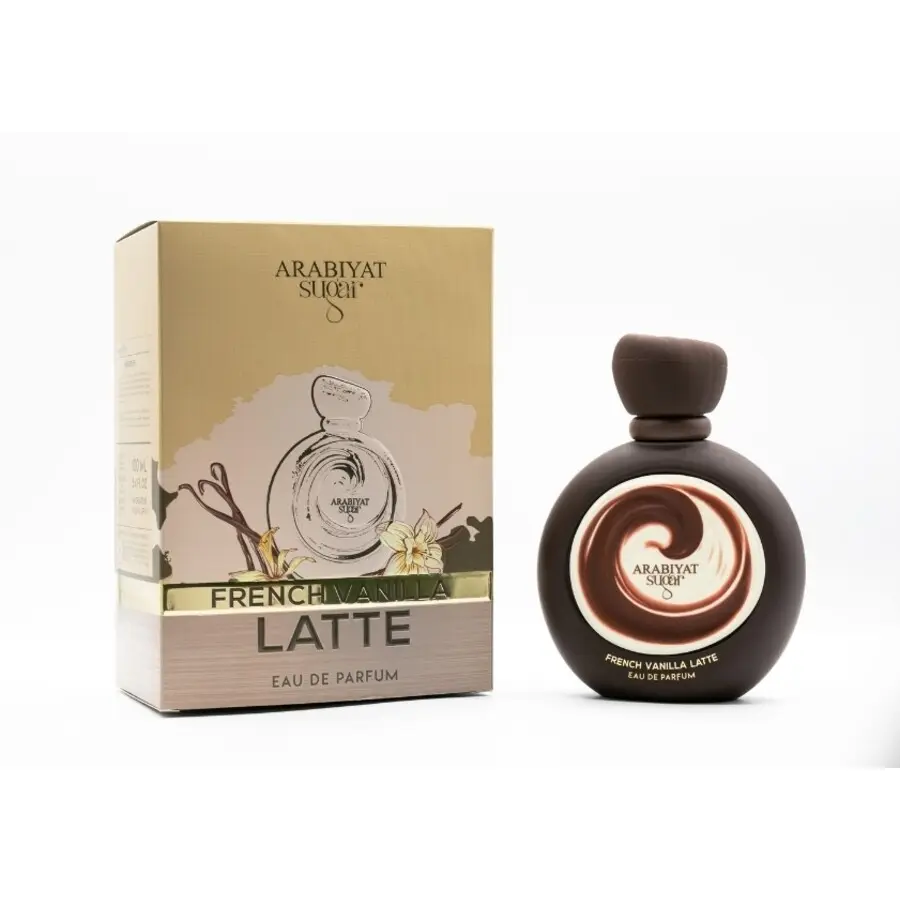 Arabiyat Sugar | French Vanilla Latte | Unisex Fragrance | 100 ML 3.4 OZ | Eau De Parfum | Citrus - Cardamom & Nutella