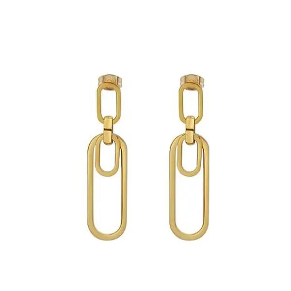 Stately Steel Paperclip Earrings