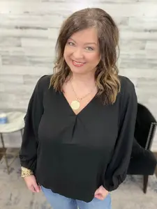 Effortless Airflow V-Neck Blouse