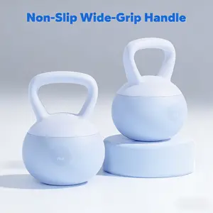 Soft Kettlebell with Non-Slip Wide-Grip Handle, Cushioned Horizontal Base, Filled with Fine Mineral Sand, Premium Strength Training Kettlebell