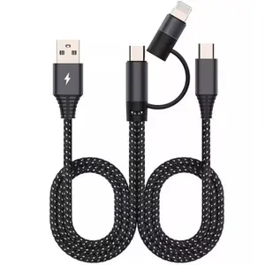 3 in 1 Universal sound card OTG live broadcast cable suitable for Apple Android typec one to two digital audio adapter cable