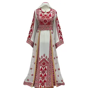Falahi thoub with overskirt Embroidered Dress and khirka