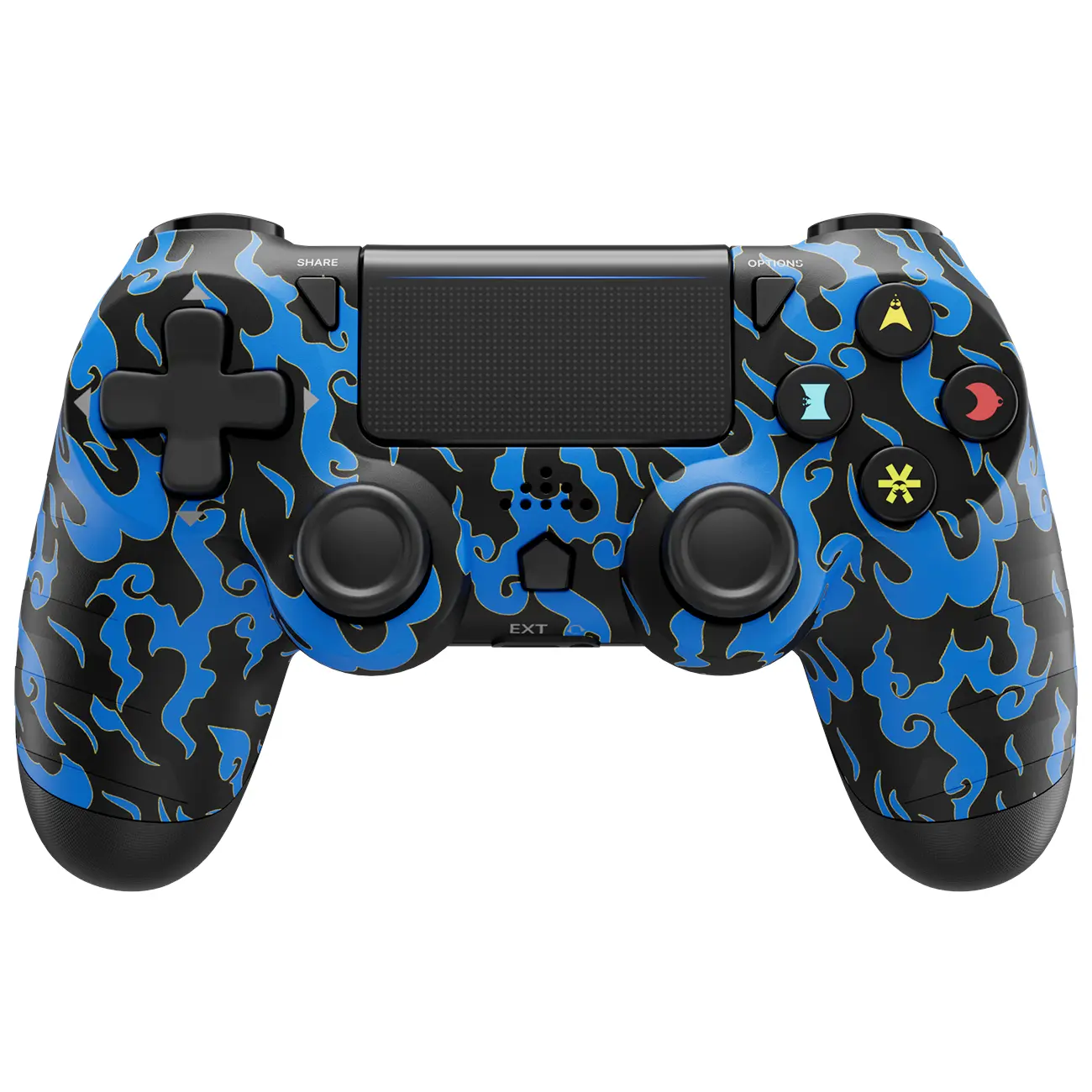 Wireless Game Controller for PS4/PS3/PC/Android/iOS, With Double Vibration, Touch Pad, Six Axis Motion Control, Charging Cable, Perfect For PS4 Games, Accessories, Console