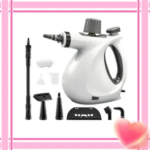 [ Valentine's Day gifts ] Handheld Steam Cleaner, High-Powered 1050W Multi-Surface Cleaner for Kitchen Bathroom Car Interior, 8-Piece Accessory Kit, Child Lock Safety, Black Friday Deal Cleaning Machines Cleaning Set