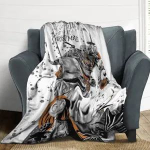ultra soft Nightmare   blanket  Lightweight Jack Flannel throw blanket Bedroom before christmas nap blanket Winter Decor Gifts