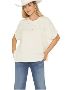 Blended Women's Studded Poncho Tee - Dnl79s1bb