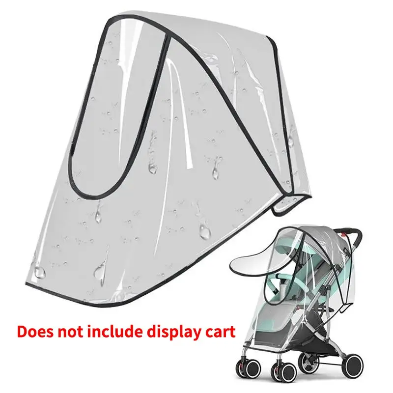 Universal Baby Newborn Stroller Rain Cover, Weatherproof Windproof and Sunproof Transparent Breathable Protection, Umbrella and Raincoat Accessory, Stroller Accessories, Stroller Cover for Rain