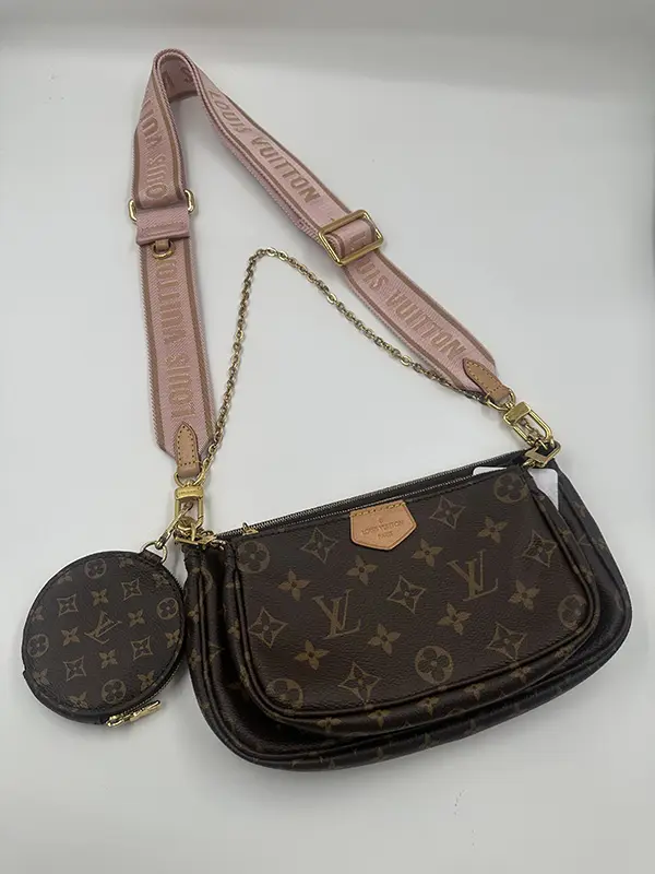 Pre-owned Louis Vuitton coated canvas Crossbody Bags MULTI POCHETTE ACCESSOIRES bag 【Senza 1】