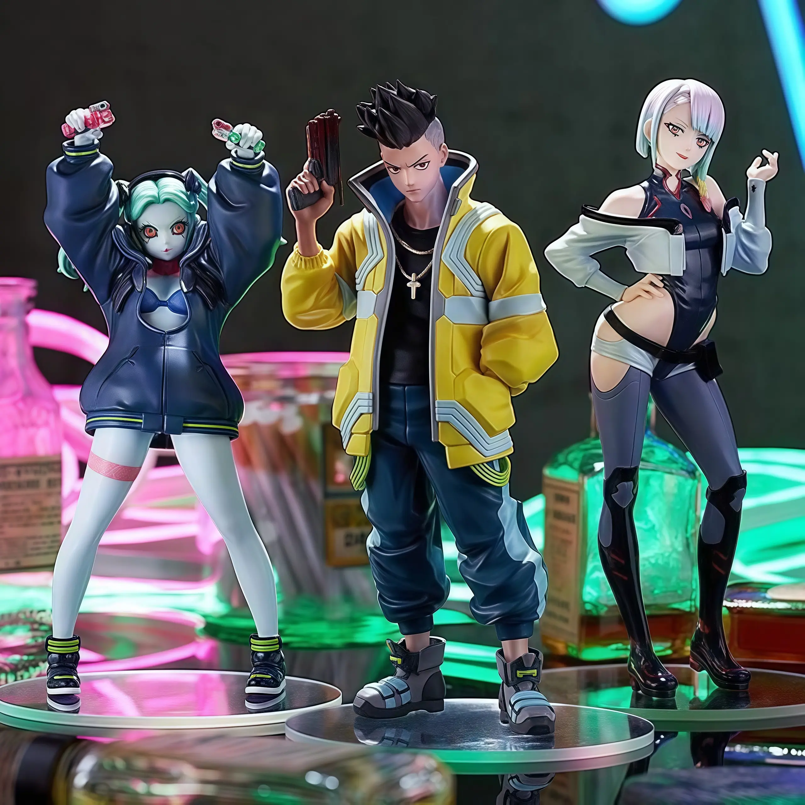 KO Cyberpunk Edgewalker Lucy David Rebecca Hand-made Desktop Ornaments Decoration Model Gift