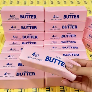 ASMR Butter Squishy Stick Super Soft Slow Rise Fidget Toy for Stress Relief 4oz Net WT 113g Decompression Squeeze Toy with Strawberry Design