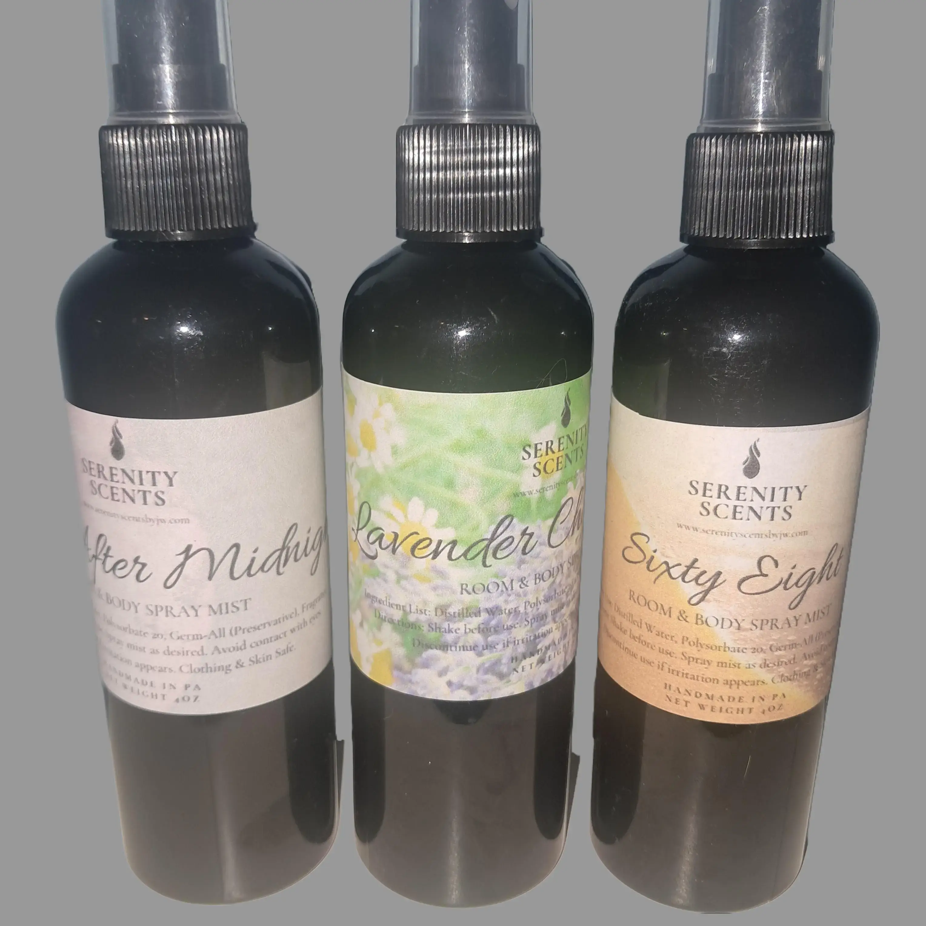 4oz Home Fragrance Room & Linen Spray - Clothing-Safe, Kid Safe Fragrance - Non-Toxic - Home Care Fragrant Room Freshener