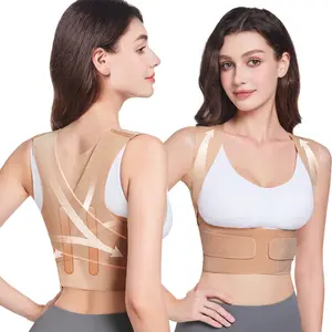 Posture Corrector for Women, Invisible Adjustable Back Brace, Upper Lower Back Pain Relief, Hunchback Scoliosis Spine Corrector, Lightweight Under Clothes, Support, Posture Straightener
