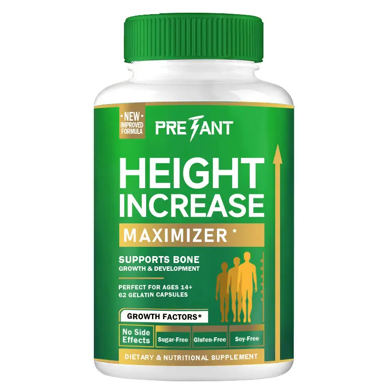 PRETANT Growth Vitamin Capsules - Height Increase Maximizer with Calcium for Bone Health, Natural Dietary Supplement for Taller Stature - 2-Pack Health & Wellness Support