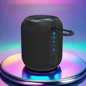Portable Bluetooth Speaker Waterproof RGB LED Light Heavy Bass Stereo for Outdoor Home