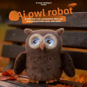 Smart Owl Stuffed Toy - Stuffed Animals, AI-Powered Interactive Toy for Kids That Talks, Learns, and Plays