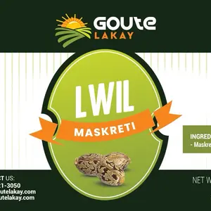 Lwil maskreti Haitian castor oil   100% PURE & NATURAL ORGANIC CASTOR OIL IN PLASTIC BOTTLE