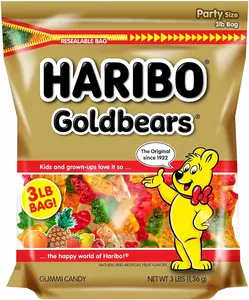HARIBO Goldbears, Gummi Candy, 10 oz Resealable Bag, Assorted Flavors