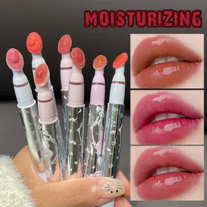 7-Piece Mirror Lip Stain Set: 24H Smudge-Proof, Color Changing Temperature Lipstick with Nude to Glitter Shades | Winter Collector’s Edition | Moisturizing Korean Lip Glaze for Long-Lasting Wear！