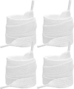 2 Pairs Shoe Laces for Campus 00s Sneakers, 3/4" Wide Athletic Shoelaces Thick -55 Replacement White Laces