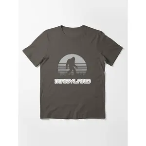 Bigfoot Maryland State shirt Monochrome Sasquatch Yeti Tee Essential T-Shirt