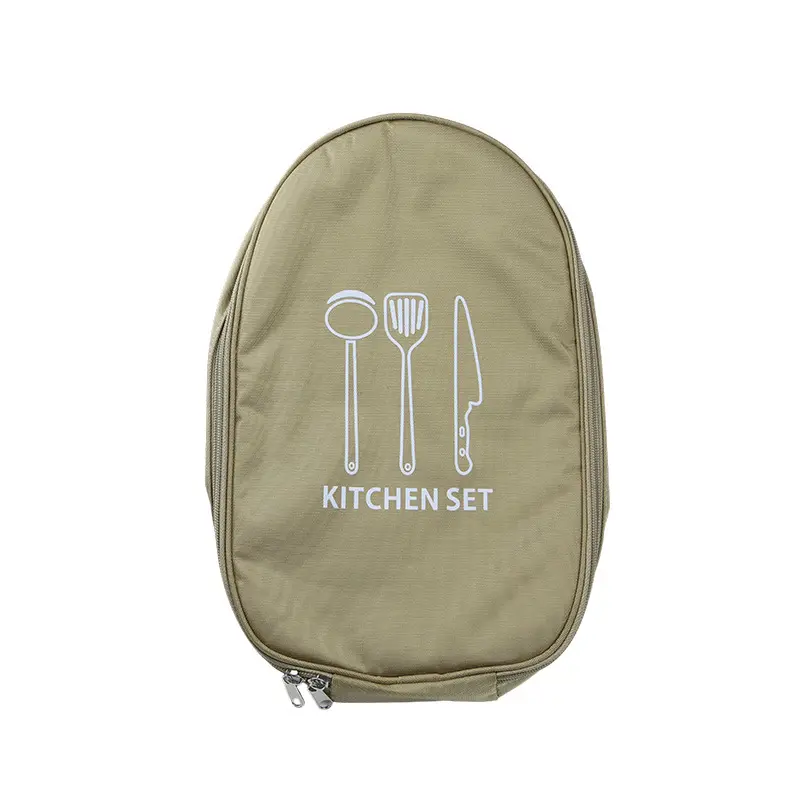 Foreign trade outdoor camping kitchen utensils storage bag, camping barbecue tool bag portable field cookout, kitchen utensils storage bag