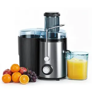 500W Powerful Juicer with 75mm Wide Mouth, Compact Centrifugal Juice Extractor for Whole Apple/Carrot, 2L Large Pulp & 600ML Jug, BPA-Free & Dishwasher Safe, Perfect Family Gift for Healthy Life