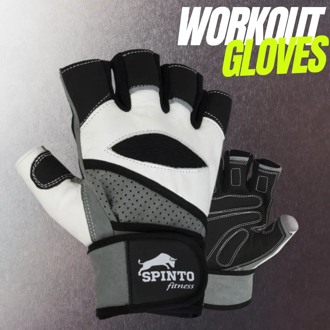 SPINTO FITNESS Lifting Gloves, Breathable and Quick Dry Half-Finger Design for Men & Women with Anti-Slip Grip & Padded Palm for Weightlifting, All, S, Wrist Strap, Fitness Accessories